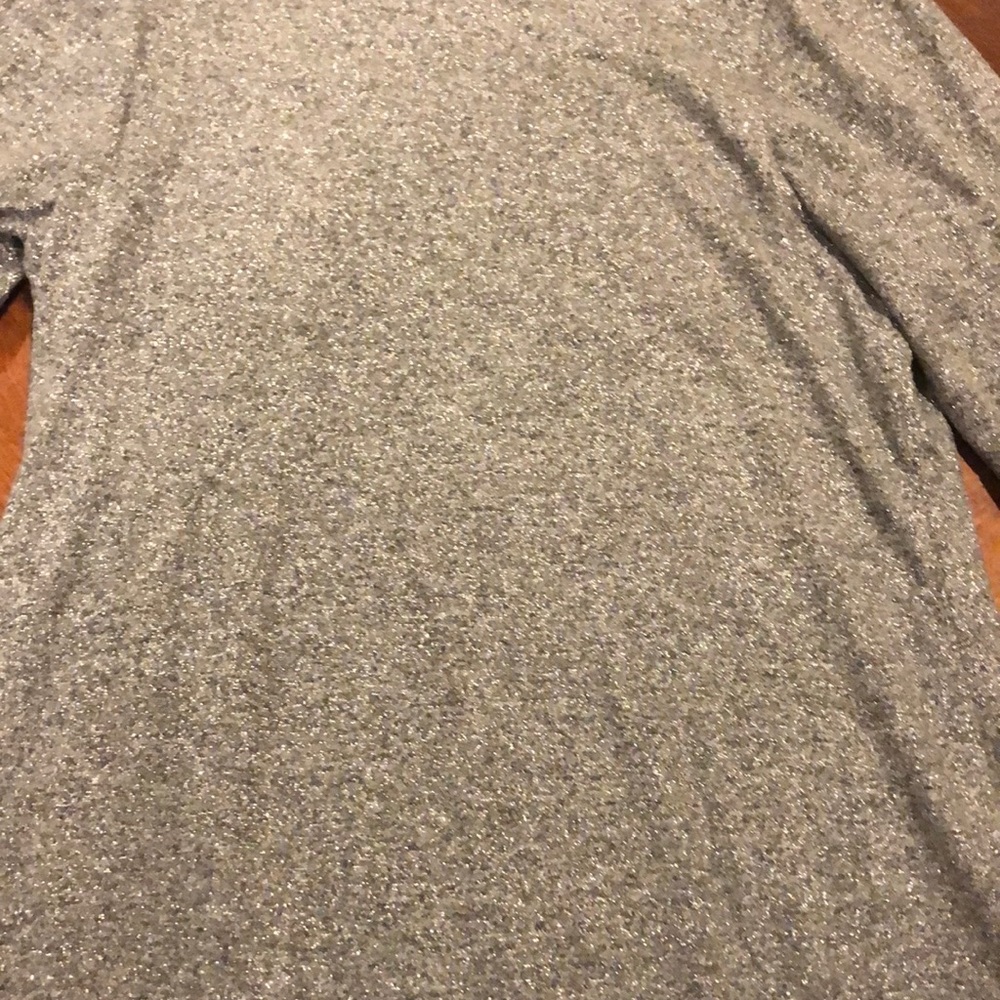 Whbm Metallic Flutter Cuff Sweater Shift Dress Me… - image 6